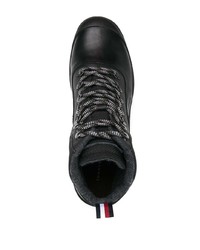 Мужские черные кожаные рабочие ботинки от Tommy Hilfiger