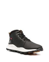 Мужские черные кожаные рабочие ботинки от Timberland