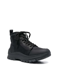 Мужские черные кожаные рабочие ботинки от Calvin Klein