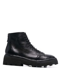 Мужские черные кожаные рабочие ботинки от Marsèll