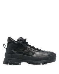 Мужские черные кожаные рабочие ботинки от McQ