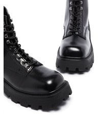 Мужские черные кожаные рабочие ботинки от Eytys