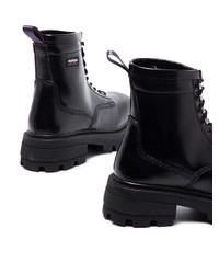 Мужские черные кожаные рабочие ботинки от Eytys