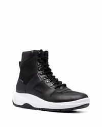 Мужские черные кожаные рабочие ботинки от Michael Kors