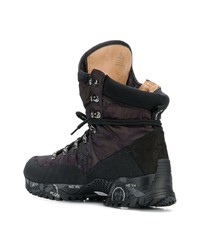 Мужские черные кожаные рабочие ботинки от White Premiata