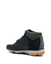 Мужские черные кожаные рабочие ботинки от Geox