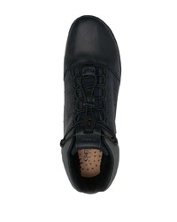 Мужские черные кожаные рабочие ботинки от Geox