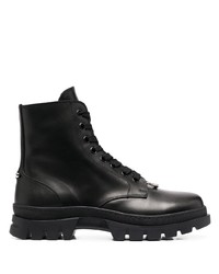 Мужские черные кожаные рабочие ботинки от Neil Barrett