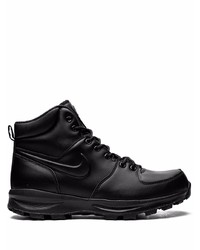Мужские черные кожаные рабочие ботинки от Nike
