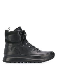 Мужские черные кожаные рабочие ботинки от Officine Creative