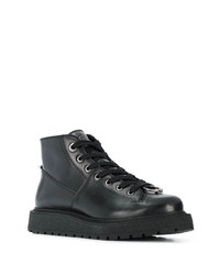 Мужские черные кожаные рабочие ботинки от Neil Barrett