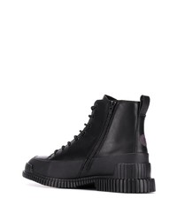 Мужские черные кожаные рабочие ботинки от Camper