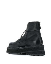 Мужские черные кожаные рабочие ботинки от Marsèll