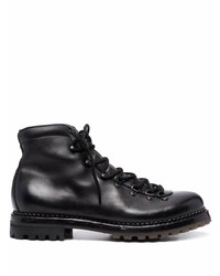 Мужские черные кожаные рабочие ботинки от Premiata