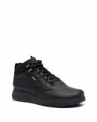 Мужские черные кожаные рабочие ботинки от Geox