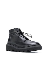 Мужские черные кожаные рабочие ботинки от Marsèll