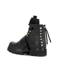 Мужские черные кожаные рабочие ботинки от Artselab