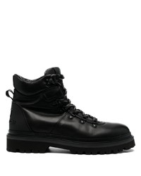 Мужские черные кожаные рабочие ботинки от Woolrich