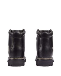 Мужские черные кожаные рабочие ботинки от Gucci