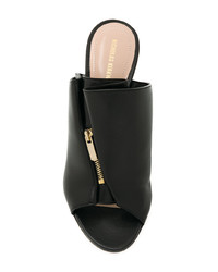 Черные кожаные сабо от Nicholas Kirkwood