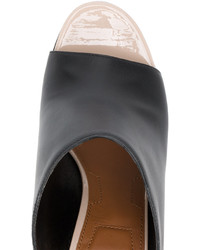 Черные кожаные сабо от Givenchy