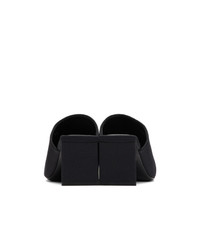Черные кожаные сабо от Balenciaga