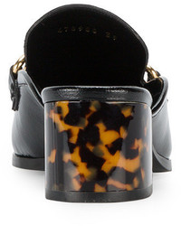 Черные кожаные сабо от Stella McCartney