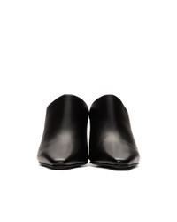 Черные кожаные сабо от Bottega Veneta