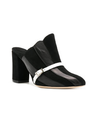 Черные кожаные сабо от Racine Carree