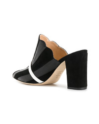 Черные кожаные сабо от Racine Carree