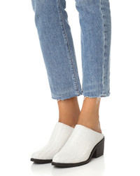 Черные кожаные сабо от Steven