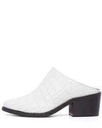 Черные кожаные сабо от Steven