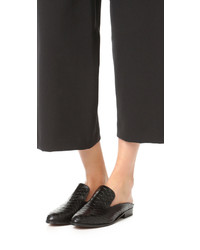 Черные кожаные сабо от Robert Clergerie