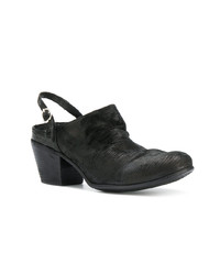 Черные кожаные сабо от Officine Creative