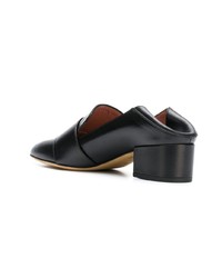 Черные кожаные сабо от Bally