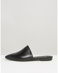 Черные кожаные сабо от Vagabond