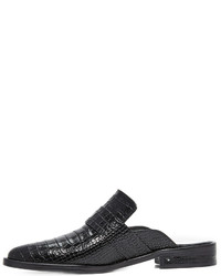 Черные кожаные сабо от Freda Salvador