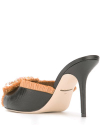 Черные кожаные сабо от Dolce & Gabbana