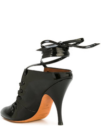 Черные кожаные сабо от Givenchy