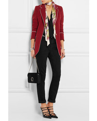 Черные кожаные сабо от Gucci