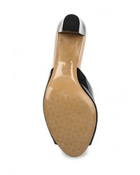 Черные кожаные сабо от Mabu