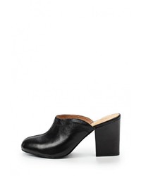 Черные кожаные сабо от Marie Collet