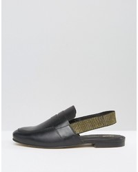 Черные кожаные сабо от Asos