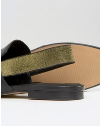 Черные кожаные сабо от Asos