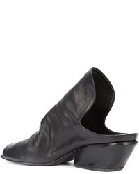 Черные кожаные сабо от Marsèll