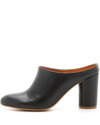 Черные кожаные сабо от Won Hundred