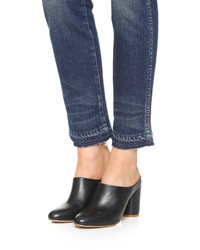 Черные кожаные сабо от Won Hundred