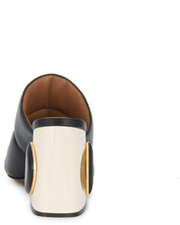 Черные кожаные сабо от Marni