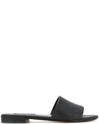 Черные кожаные сабо от Senso