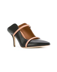 Черные кожаные сабо от Malone Souliers